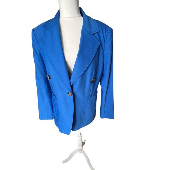 Banana Republic xHARBISON Blue Wool Blazer Size 12 - Picture 2 of 15